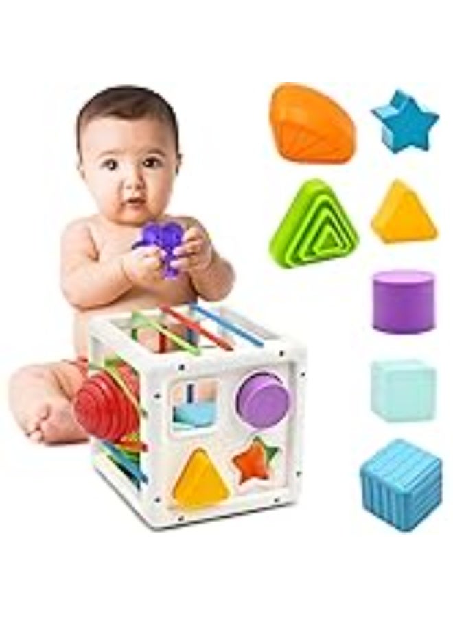 Huanger HE0222 Shape Sorting Baby Toy Best For Early Education 7 PCS - Multi Color - Image 4